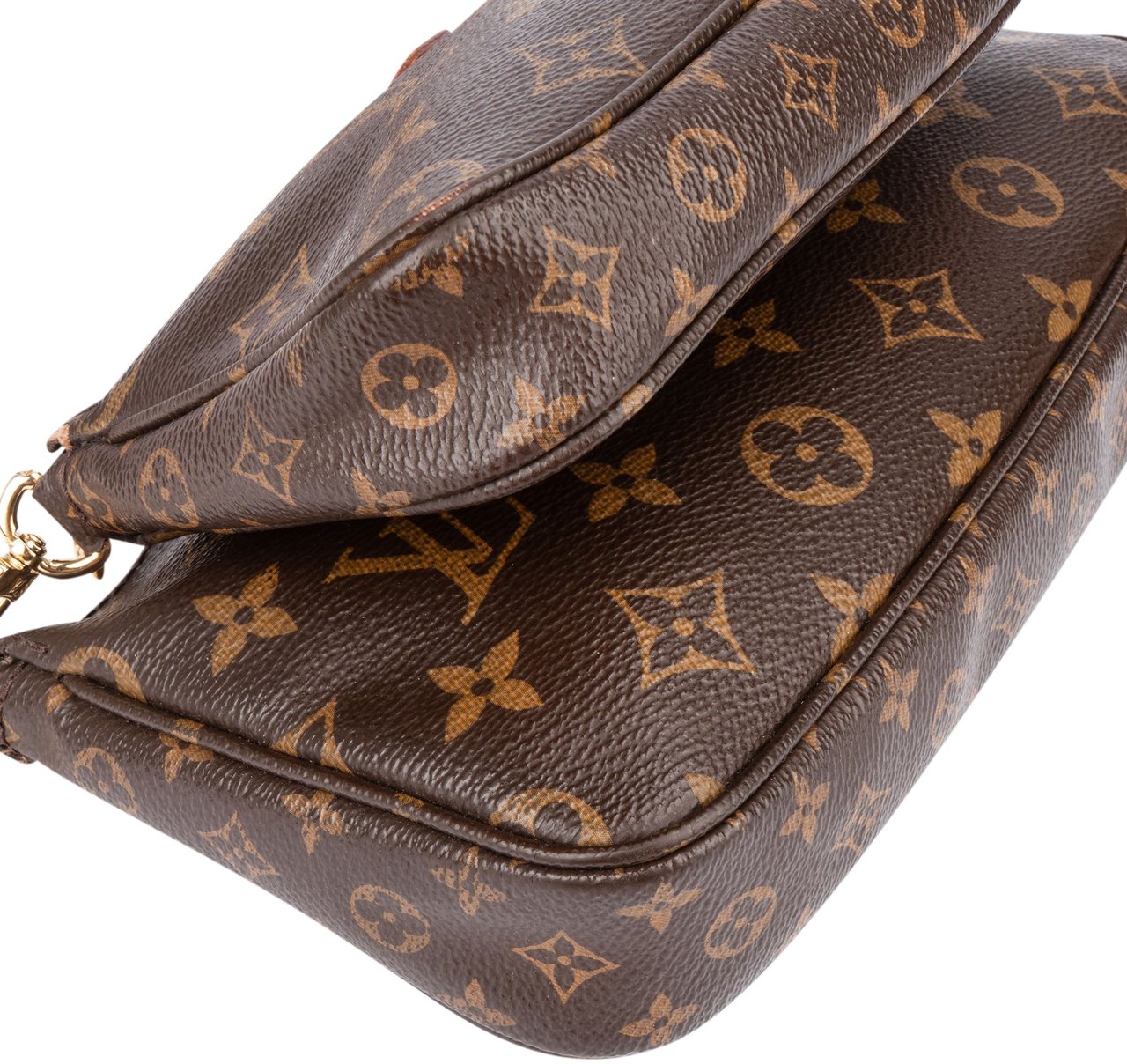 Louis Vuitton Louis Vuitton Canvas Monogram Multi Pochette Crossbody Bag Bruin