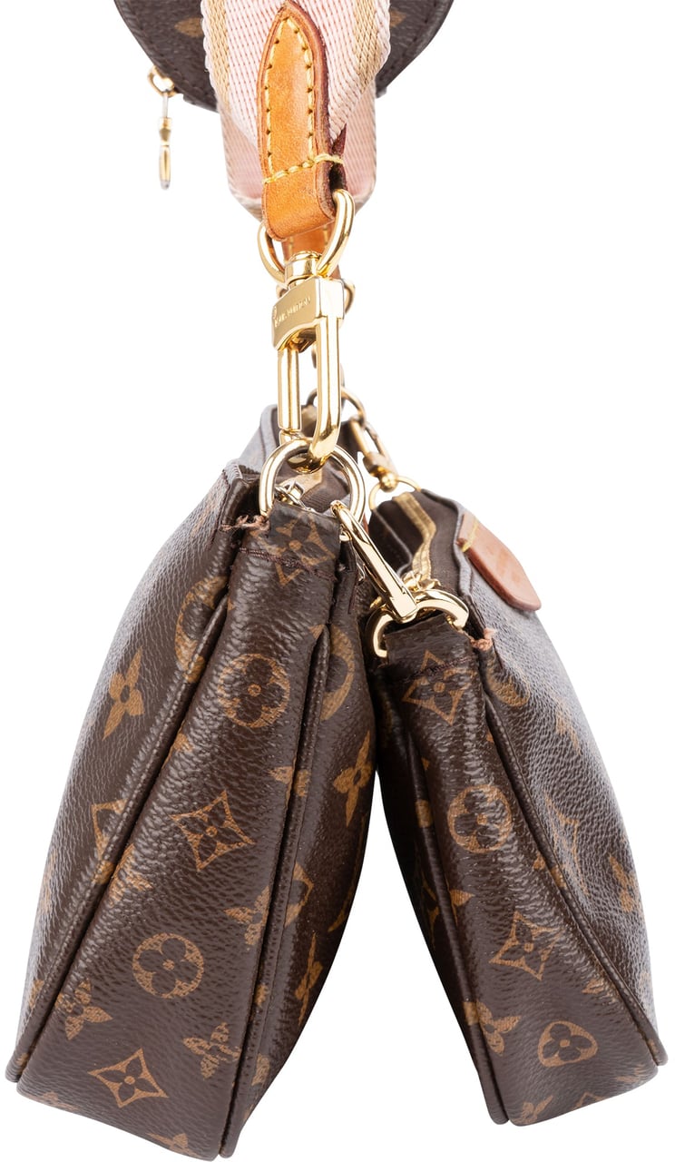 Louis Vuitton Louis Vuitton Canvas Monogram Multi Pochette Crossbody Bag Bruin