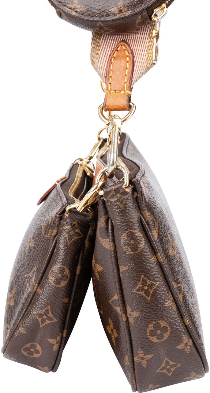 Louis Vuitton Louis Vuitton Canvas Monogram Multi Pochette Crossbody Bag Bruin