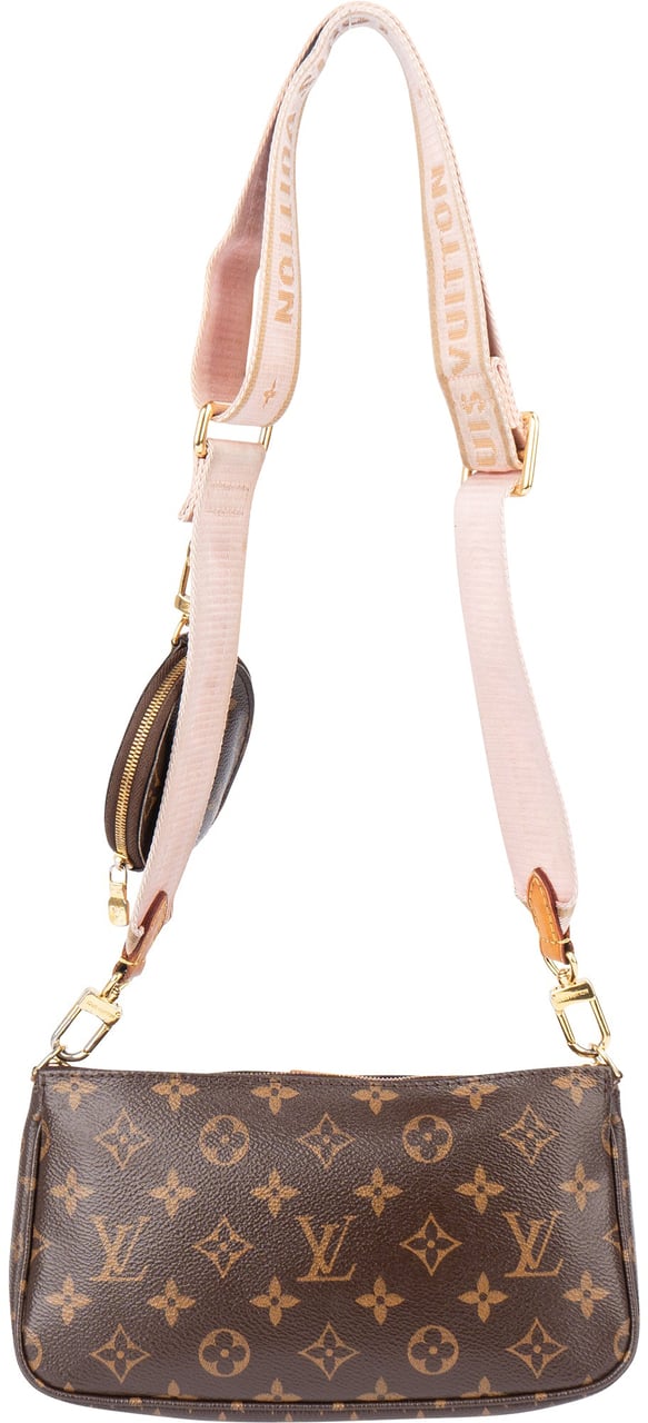 Louis Vuitton Louis Vuitton Canvas Monogram Multi Pochette Crossbody Bag Bruin