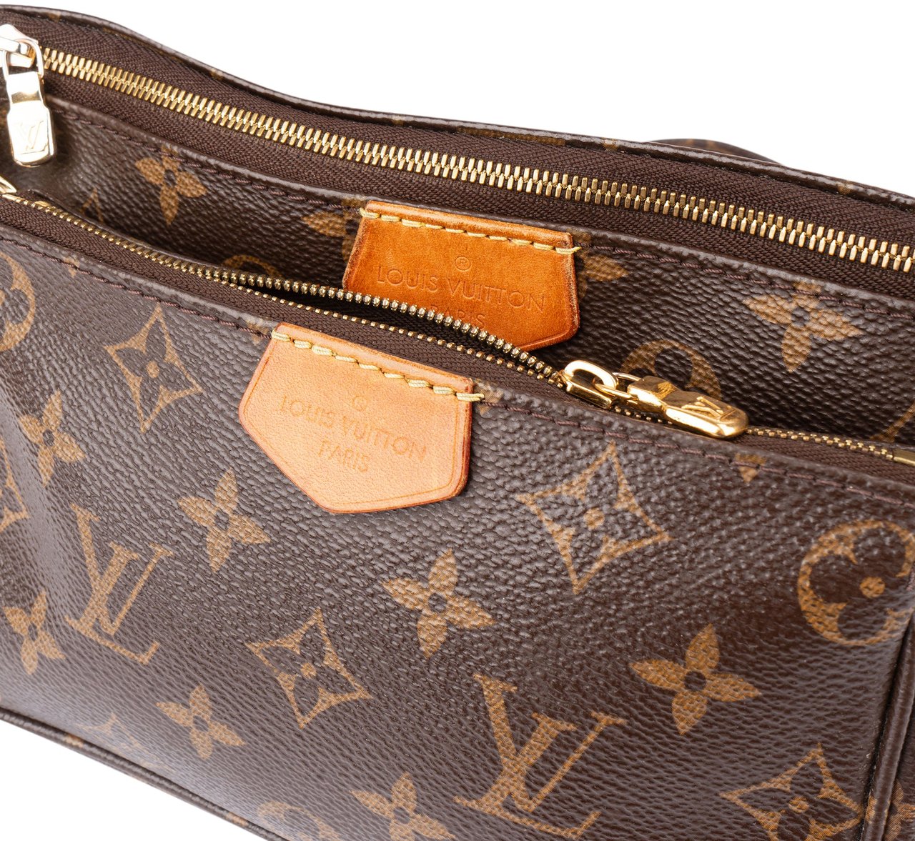 Louis Vuitton Louis Vuitton Canvas Monogram Multi Pochette Crossbody Bag Bruin