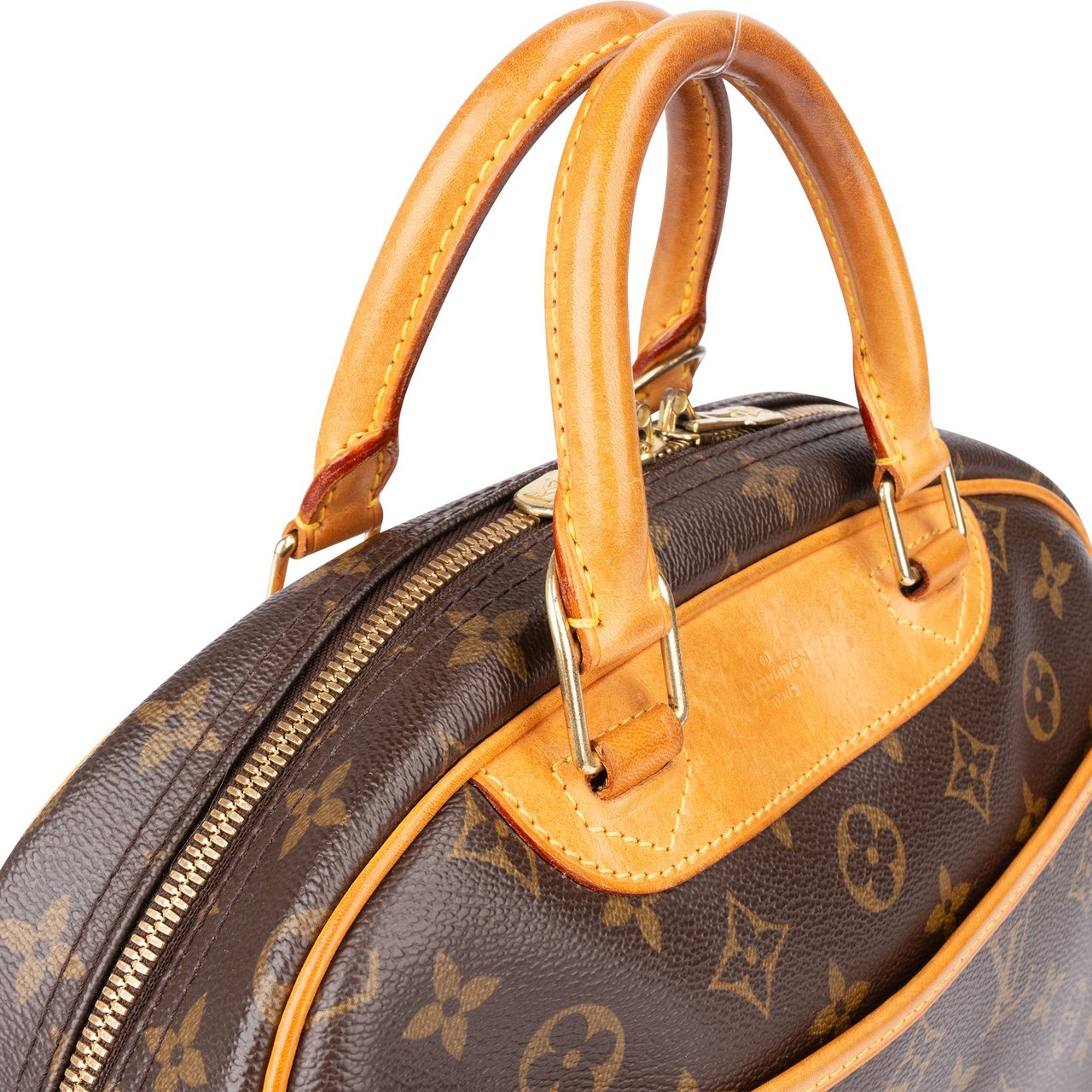 Louis Vuitton Canvas Monogram Trouville Handbag Bruin
