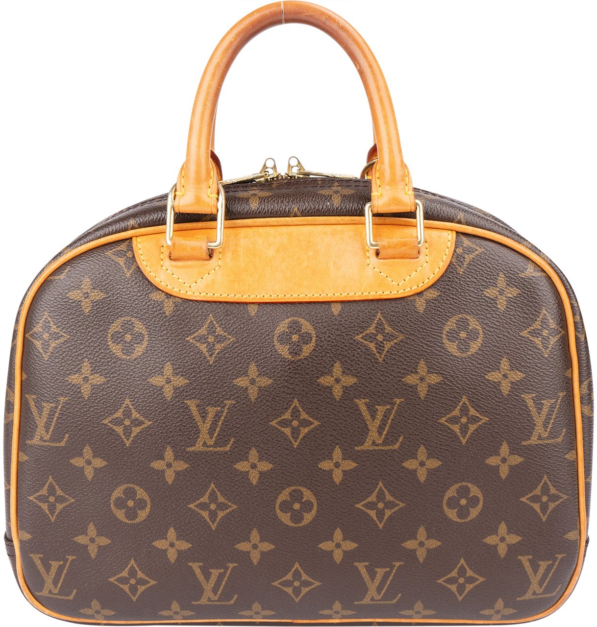 Louis Vuitton Canvas Monogram Trouville Handbag Bruin