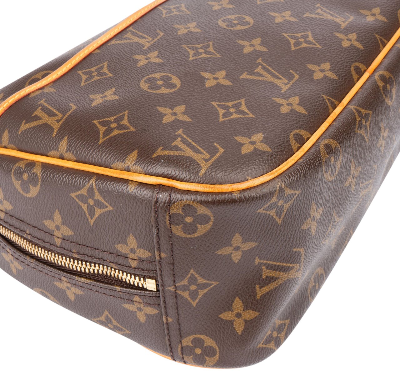 Louis Vuitton Canvas Monogram Trouville Handbag Bruin