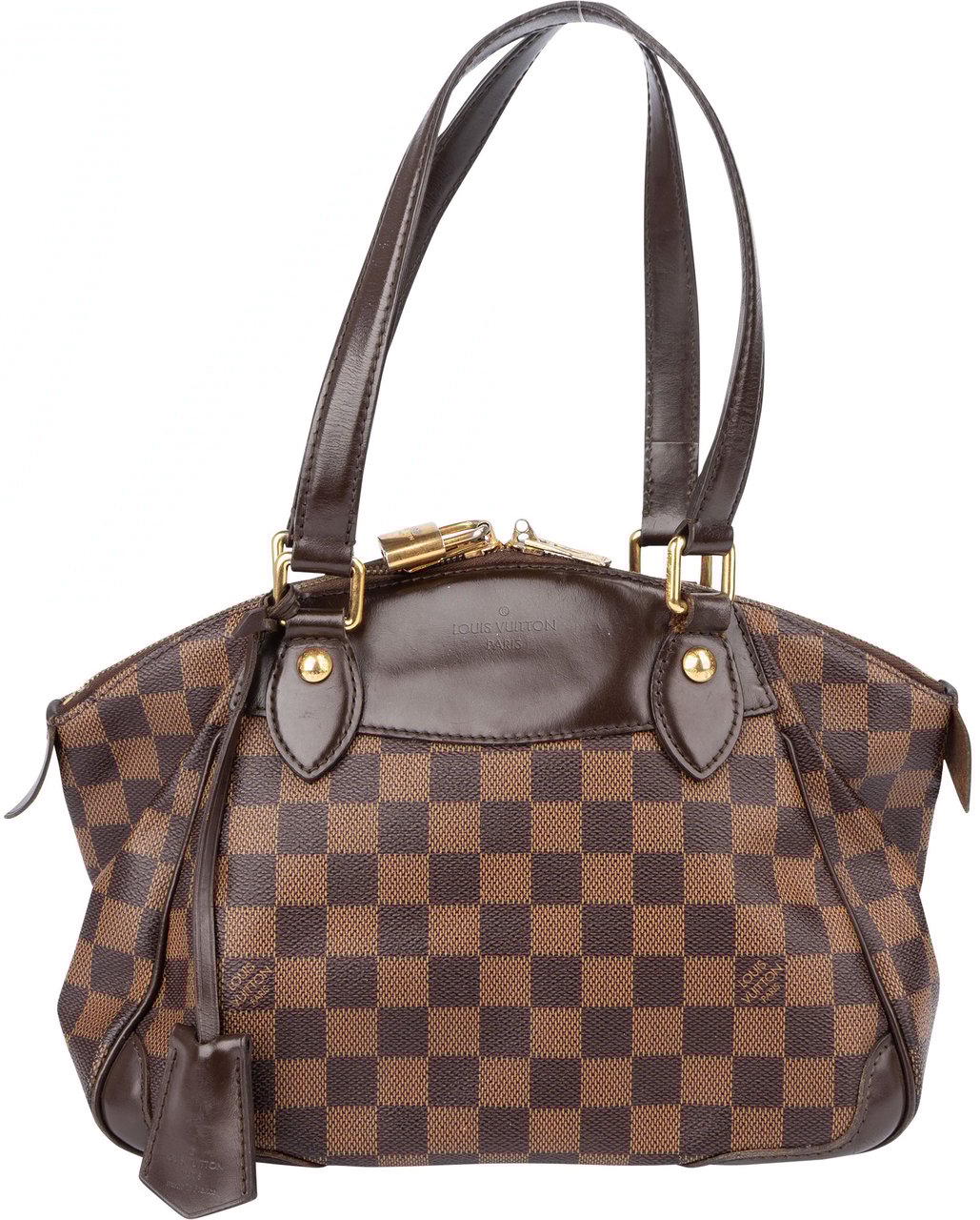 Louis Vuitton Louis Vuitton Damier Ebene Monogram Verona PM Handbag Bruin