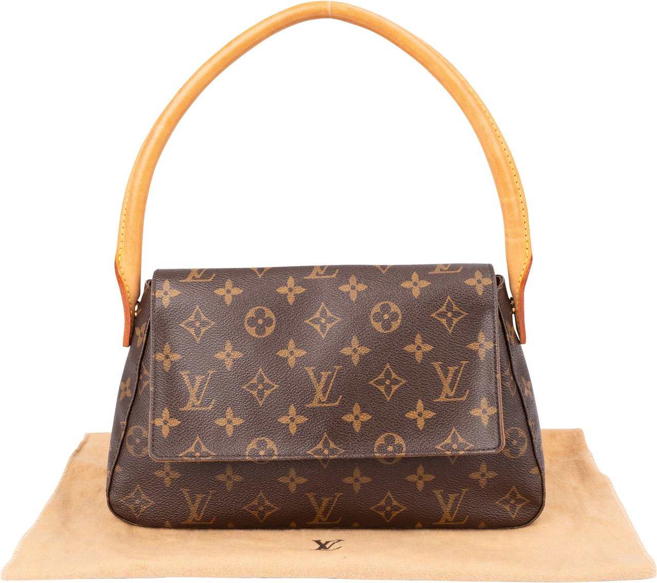 Louis Vuitton Louis Vuitton Canvas Monogram Looping PM Handbag Bruin