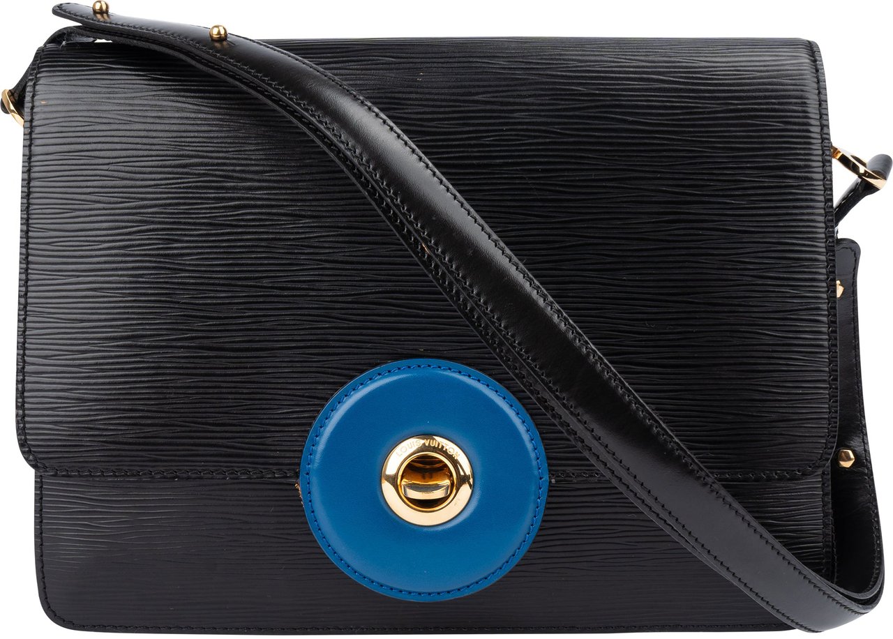Louis Vuitton Louis Vuitton Bicolor Epi Leather Free Run Crossbody Bag Zwart
