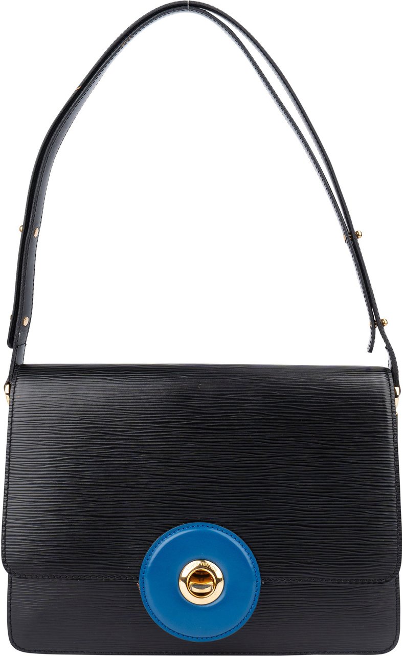 Louis Vuitton Louis Vuitton Bicolor Epi Leather Free Run Crossbody Bag Zwart