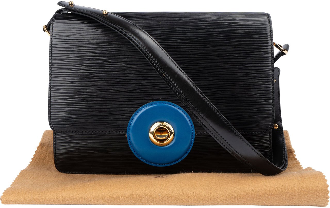 Louis Vuitton Louis Vuitton Bicolor Epi Leather Free Run Crossbody Bag Zwart