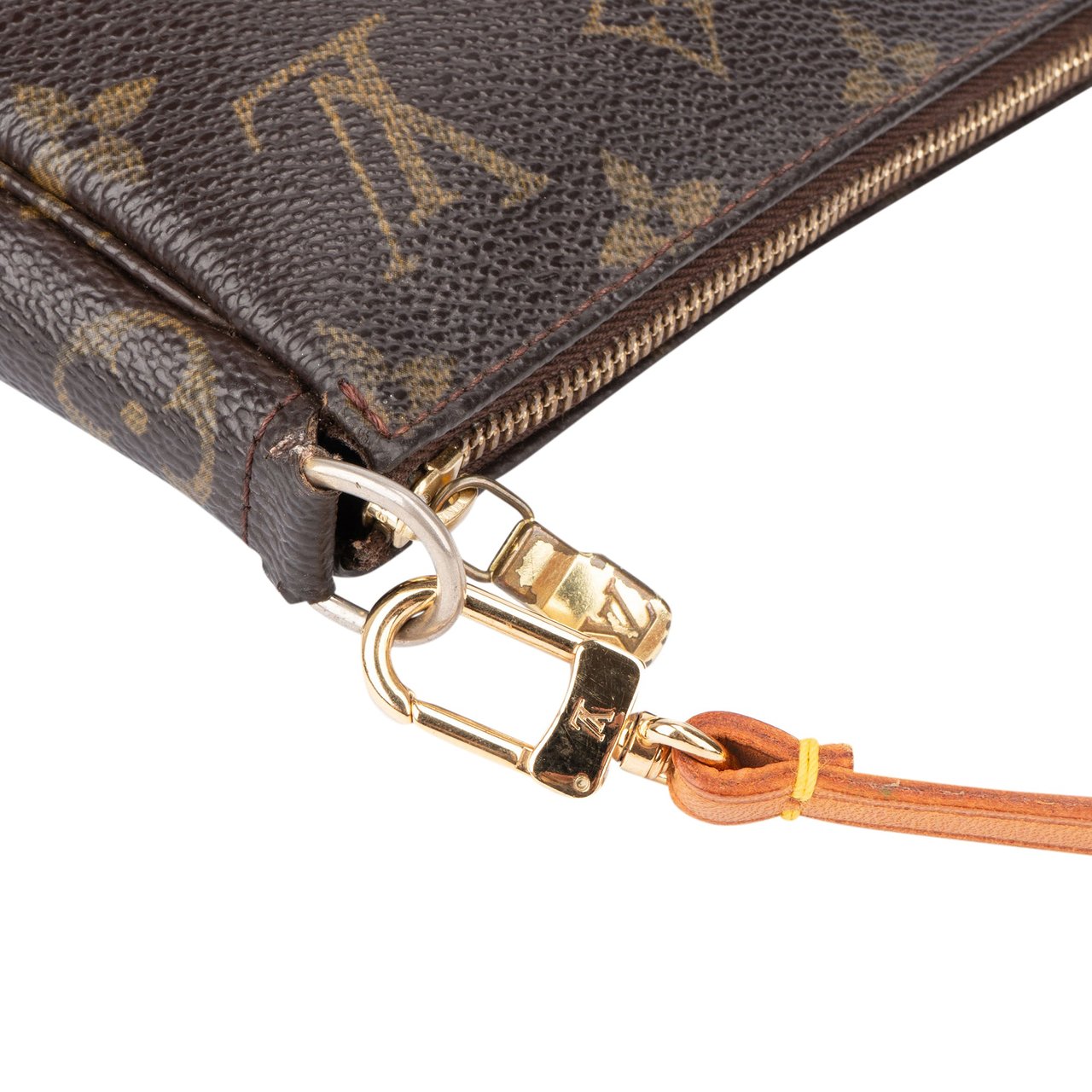 Louis Vuitton Louis Vuitton Canvas Monogram Pochette Accessoire Handbag Bruin