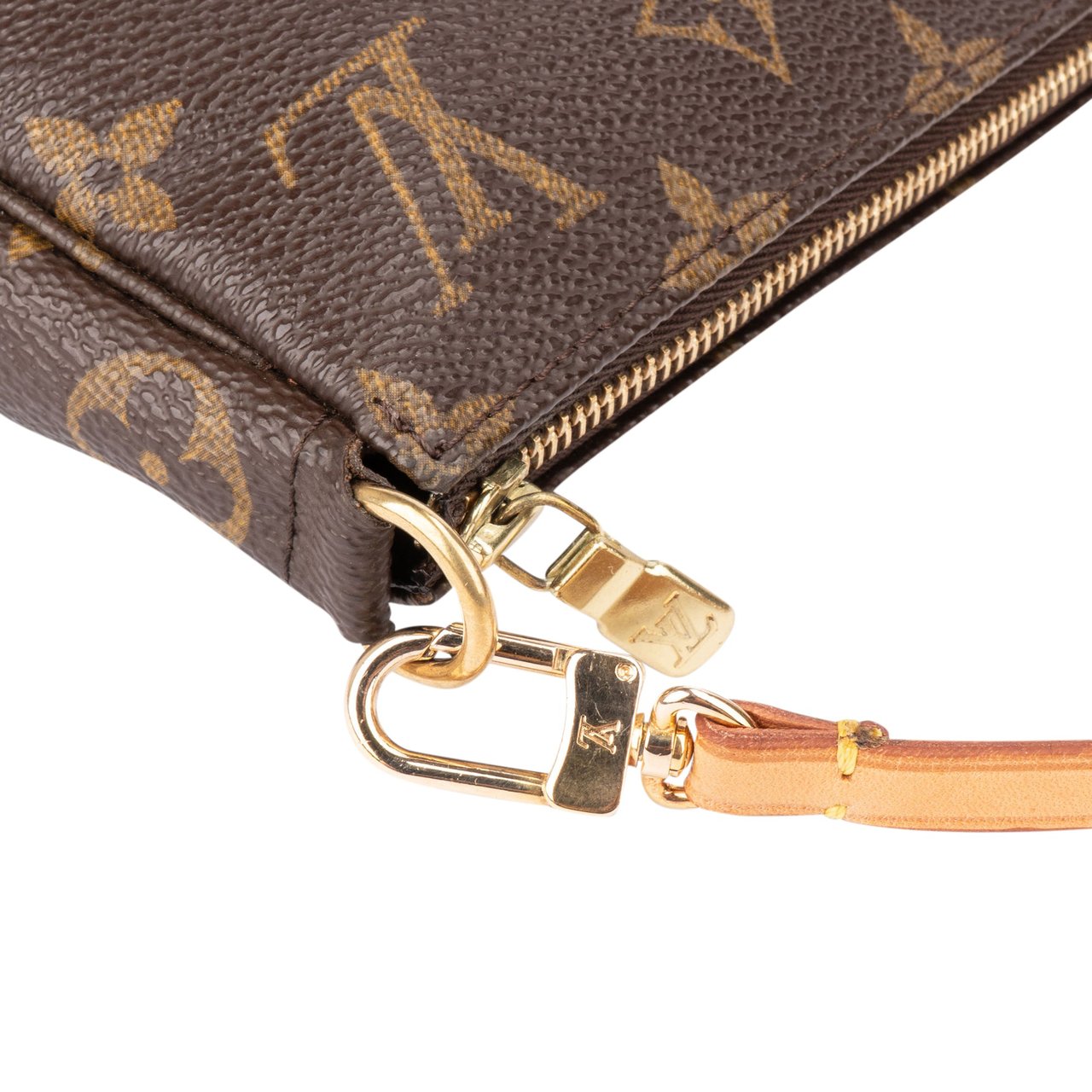 Louis Vuitton Louis Vuitton Canvas Monogram Pochette Accessoire Handbag Bruin