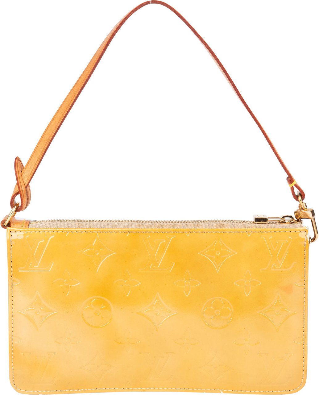 Louis Vuitton Louis Vuitton Yellow Vernis Monogram Lexington Handbag Geel