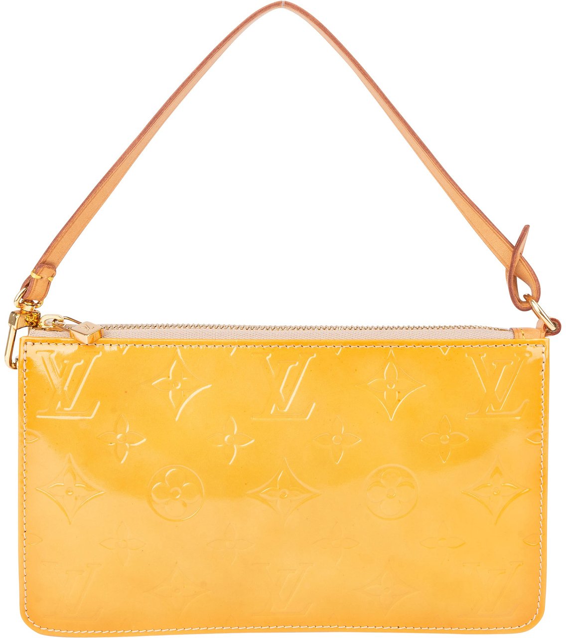 Louis Vuitton Louis Vuitton Yellow Vernis Monogram Lexington Handbag Geel