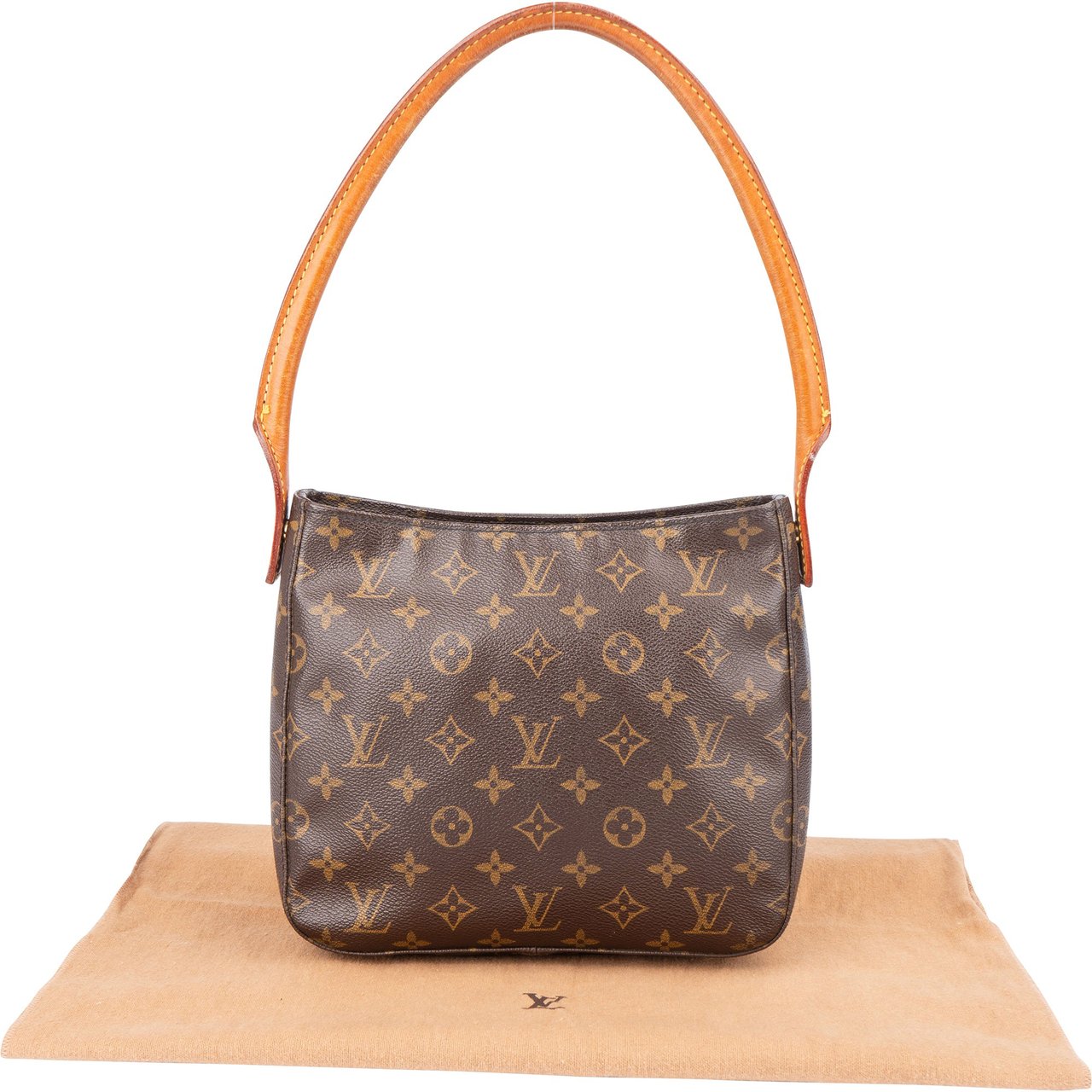 Louis Vuitton Louis Vuitton Canvas Monogram Looping MM Shoulder Bag Bruin