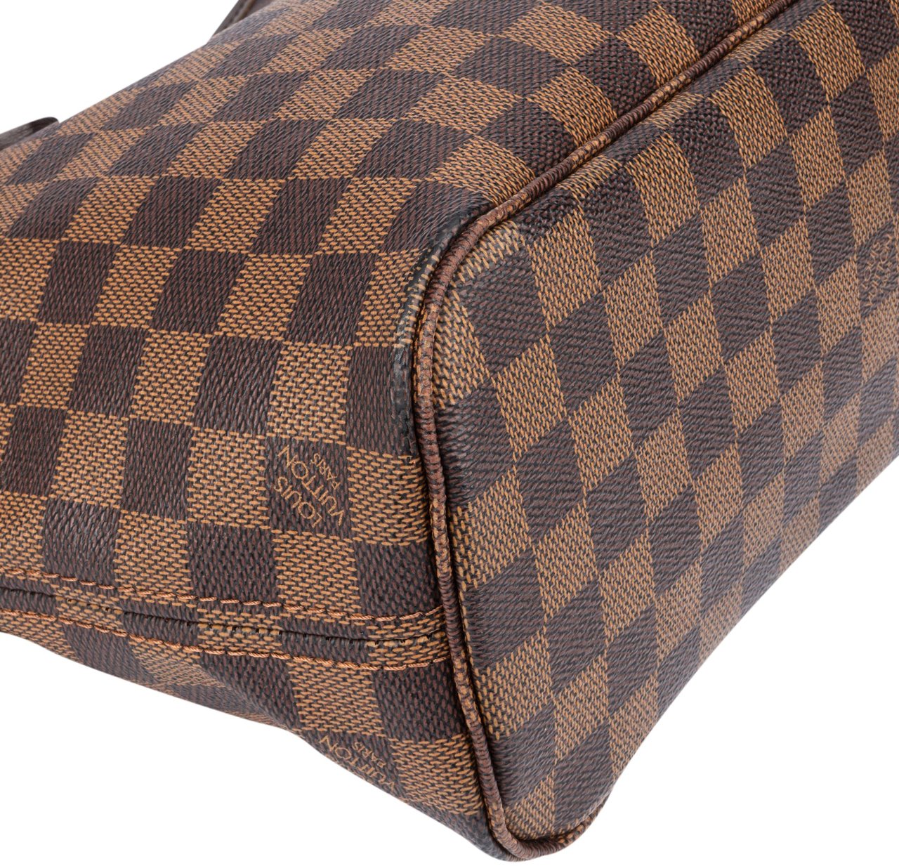 Louis Vuitton Louis Vuitton Damier Ebene Monogram Neverfull PM Handbag Bruin