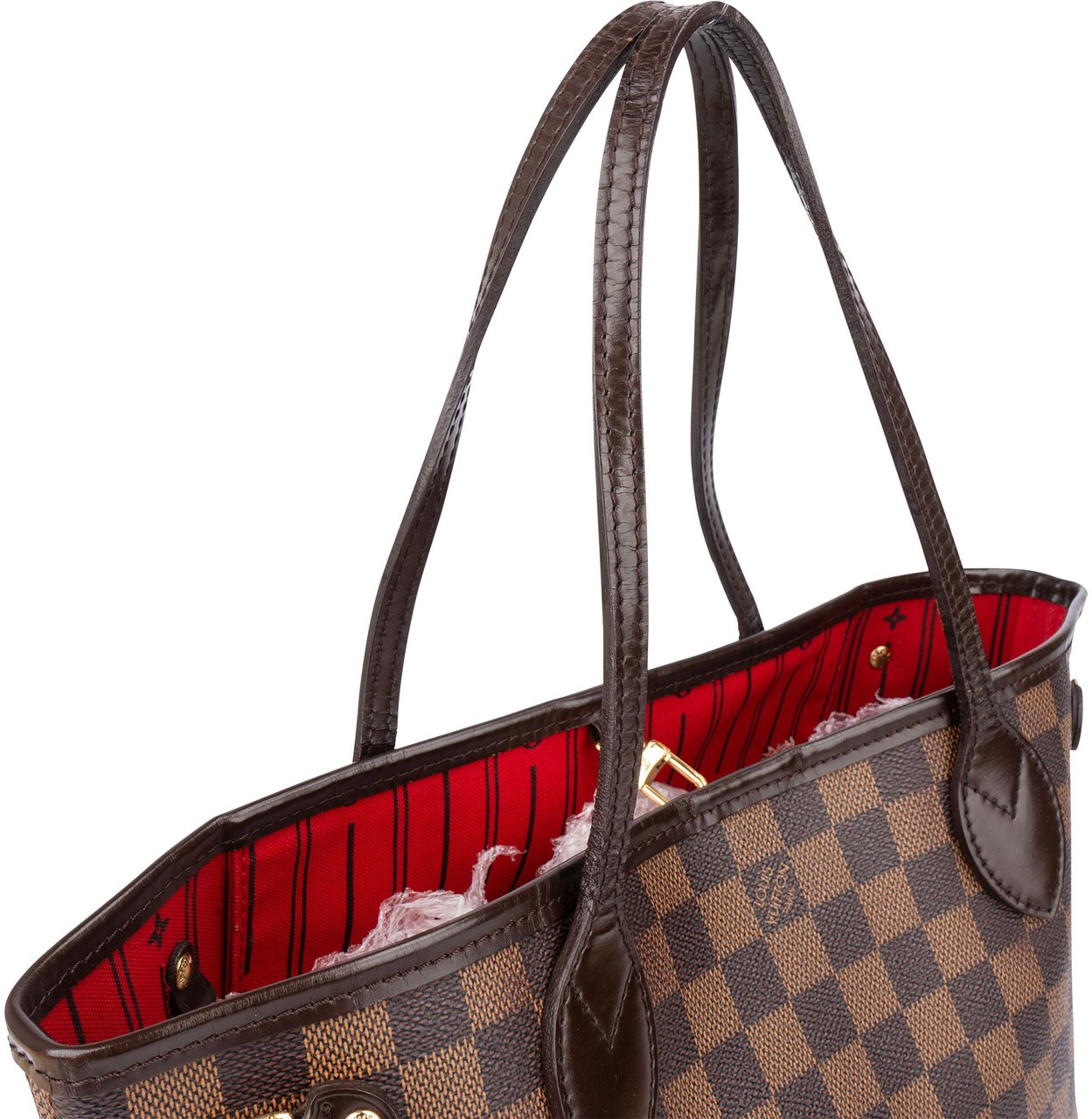 Louis Vuitton Louis Vuitton Damier Ebene Monogram Neverfull PM Handbag Bruin