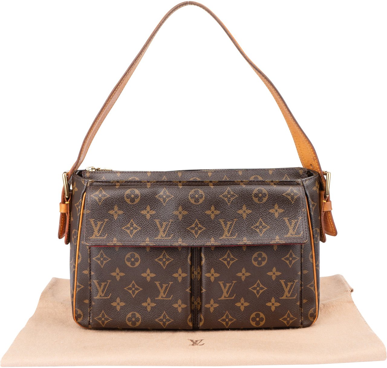 Louis Vuitton Louis Vuitton Canvas Monogram Cite Shoulder Bag Bruin