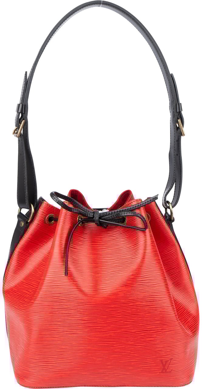 Louis Vuitton Louis Vuitton Bicolor Epi Leather Sac Noe Petit Shoulder Bag Rood