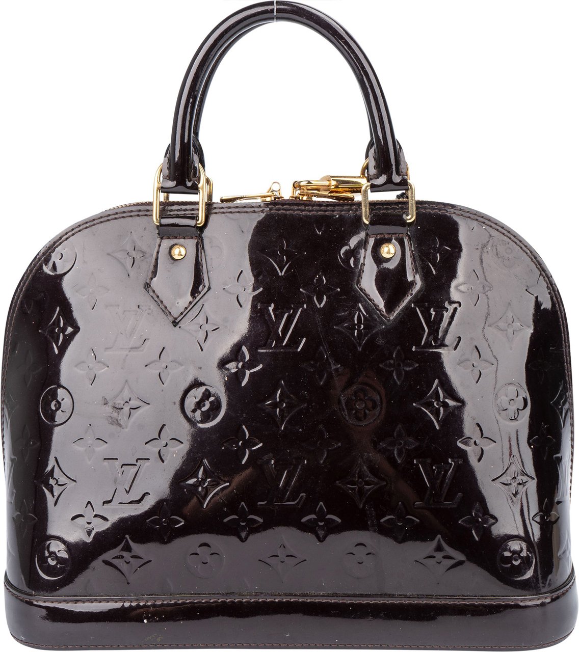 Louis Vuitton Louis Vuitton Amarante Vernis Monogram Alma PM Handbag Divers
