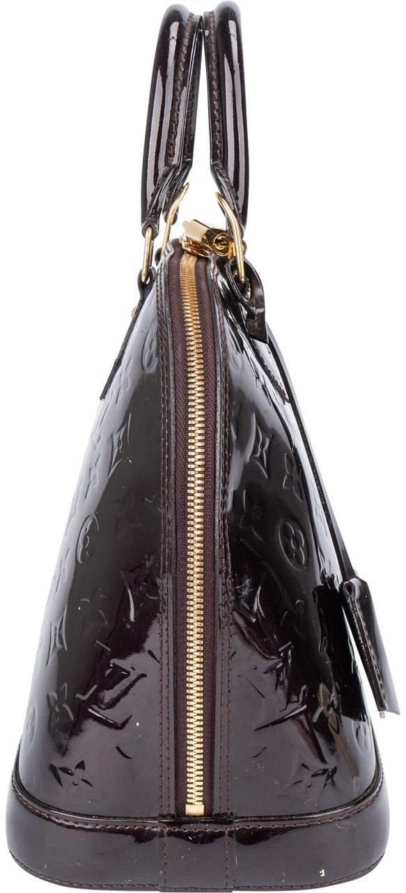 Louis Vuitton Louis Vuitton Amarante Vernis Monogram Alma PM Handbag Divers