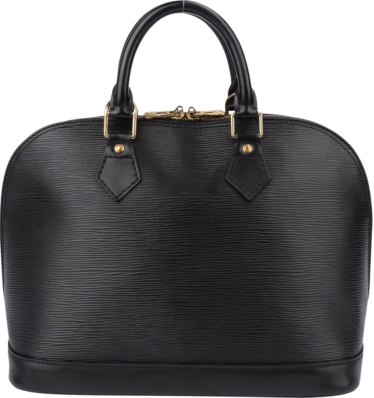Louis Vuitton Louis Vuitton Noir Epi Leather Alma PM Handbag Zwart