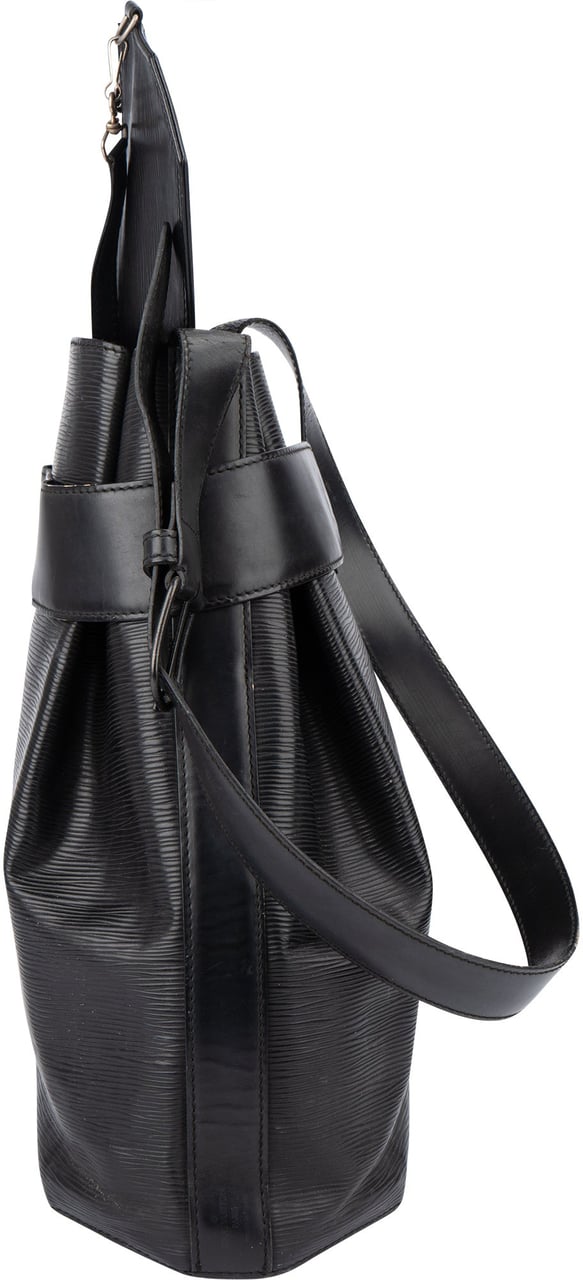 Louis Vuitton Louis Vuitton Noir Epi Leather Sac De Paule Shoulder Bag Zwart
