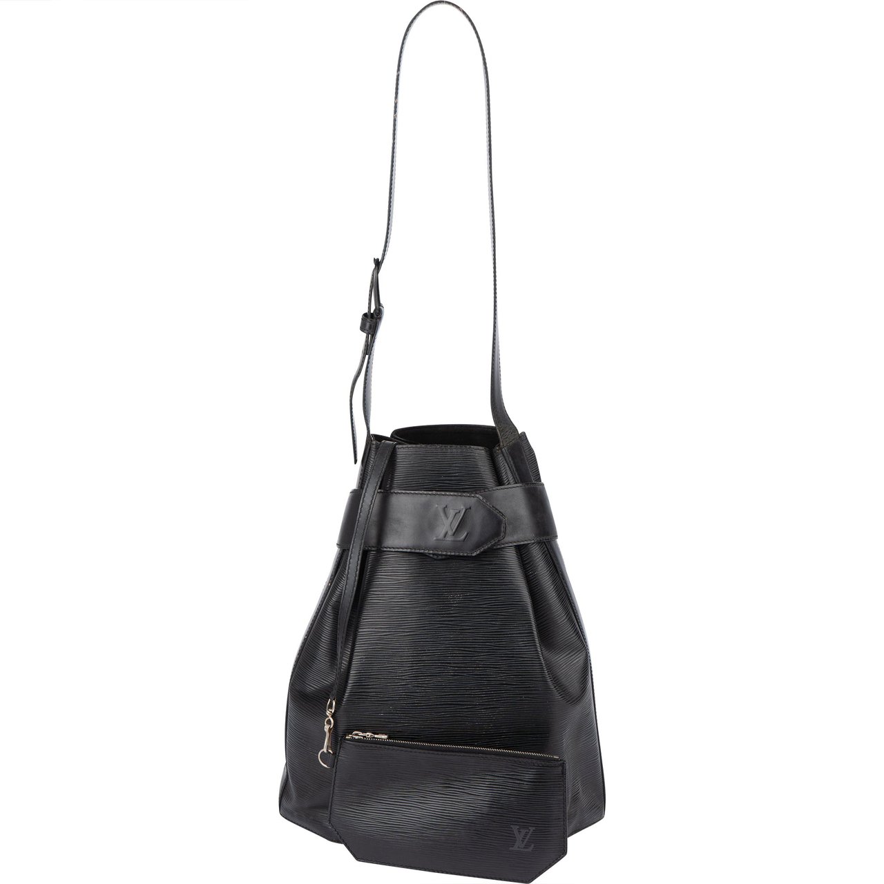 Louis Vuitton Louis Vuitton Noir Epi Leather Sac De Paule Shoulder Bag Zwart