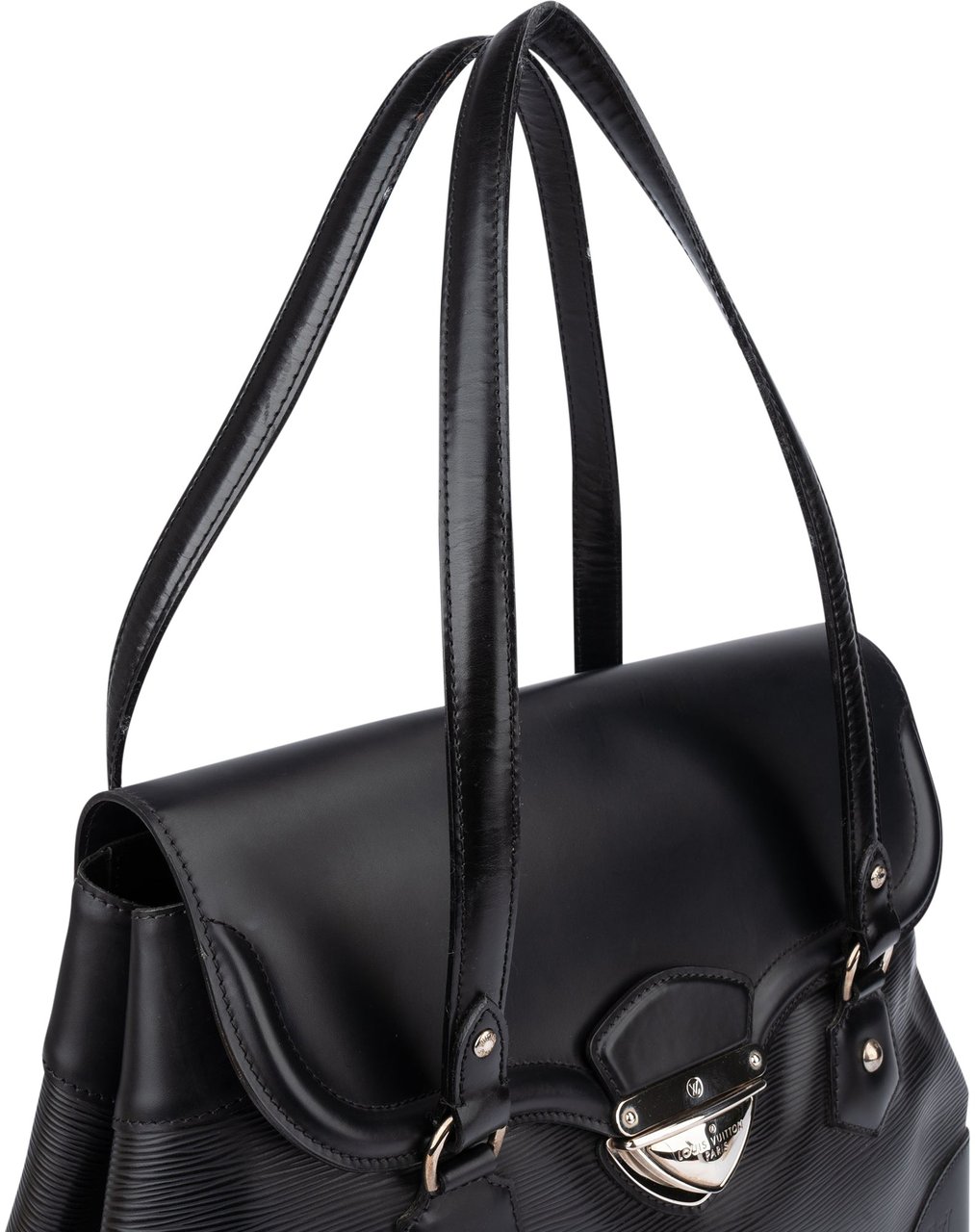 Louis Vuitton Louis Vuitton Noir Epi Leather Bagatelle GM Handbag Zwart