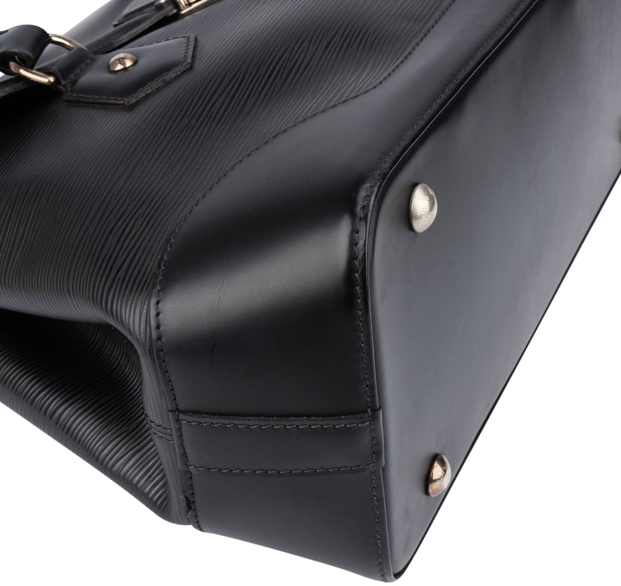 Louis Vuitton Louis Vuitton Noir Epi Leather Bagatelle GM Handbag Zwart