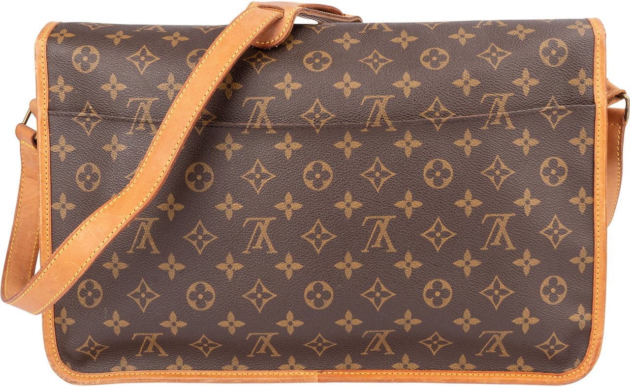 Louis Vuitton Louis Vuitton Canvas Monogram Gibeciere Crossbody Bag Bruin