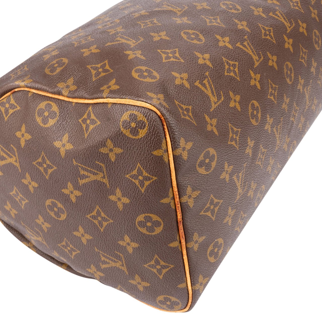 Louis Vuitton Louis Vuitton Canvas Monogram Speedy 35 Handbag Bruin