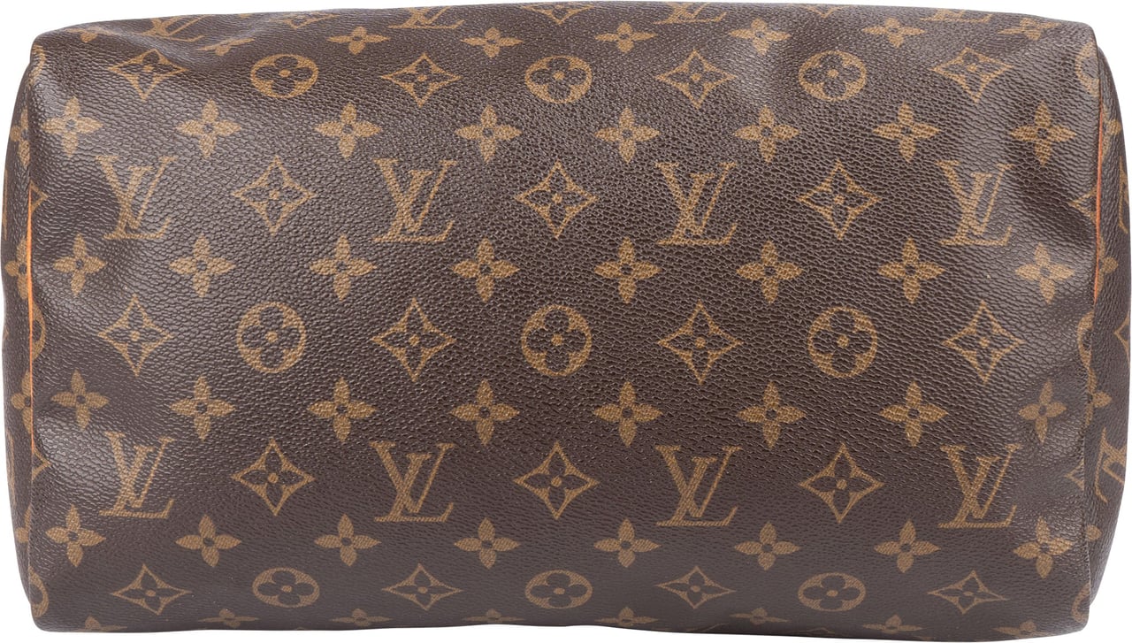 Louis Vuitton Louis Vuitton Canvas Monogram Speedy 30 Handbag Bruin