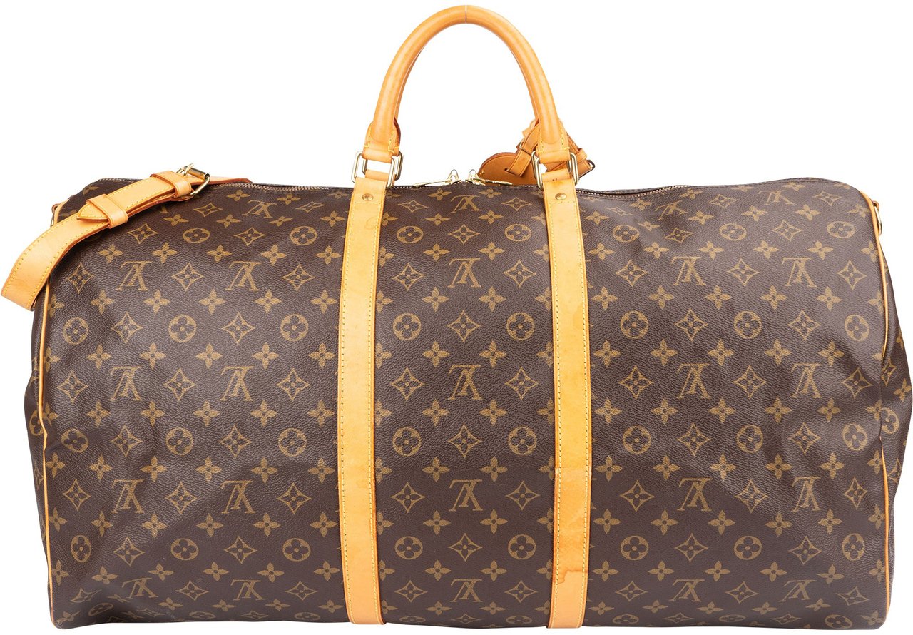Louis Vuitton Louis Vuitton Canvas Monogram Keepall 60 Bandouliere Bruin