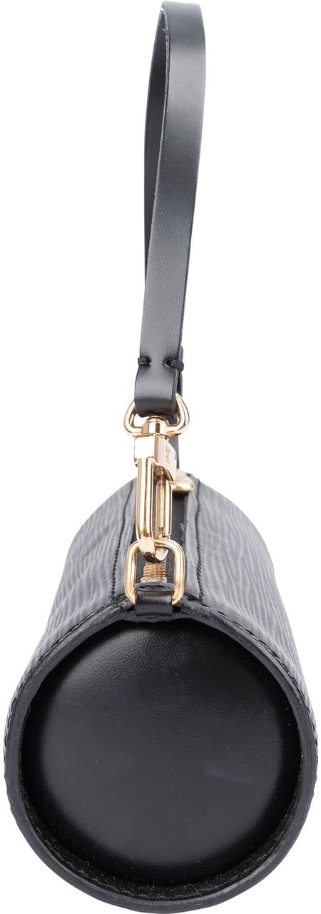 Louis Vuitton Louis Vuitton Noir Epi Leather Soufflot Handbag Zwart