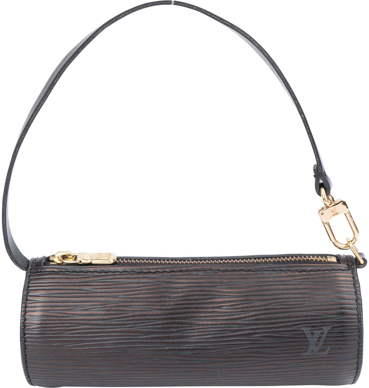 Louis Vuitton Louis Vuitton Noir Epi Leather Soufflot Handbag Zwart