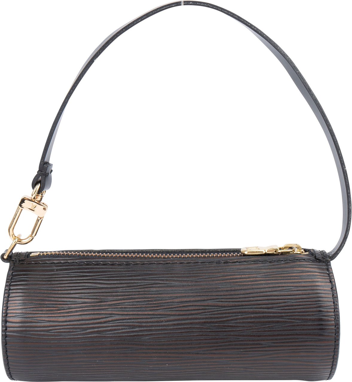 Louis Vuitton Louis Vuitton Noir Epi Leather Soufflot Handbag Zwart