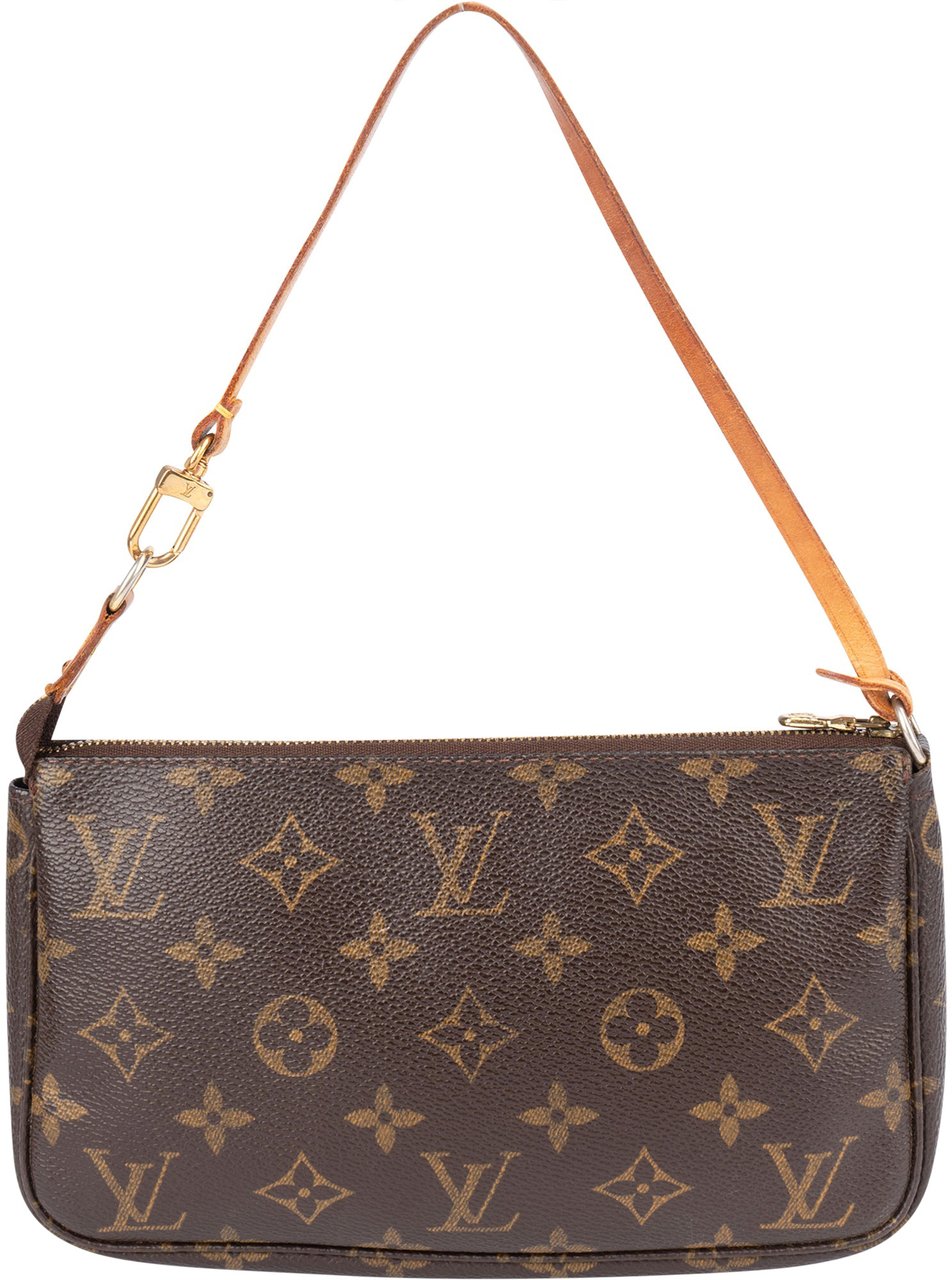 Louis Vuitton Louis Vuitton Canvas Monogram Pochette Accessoire Handbag Bruin
