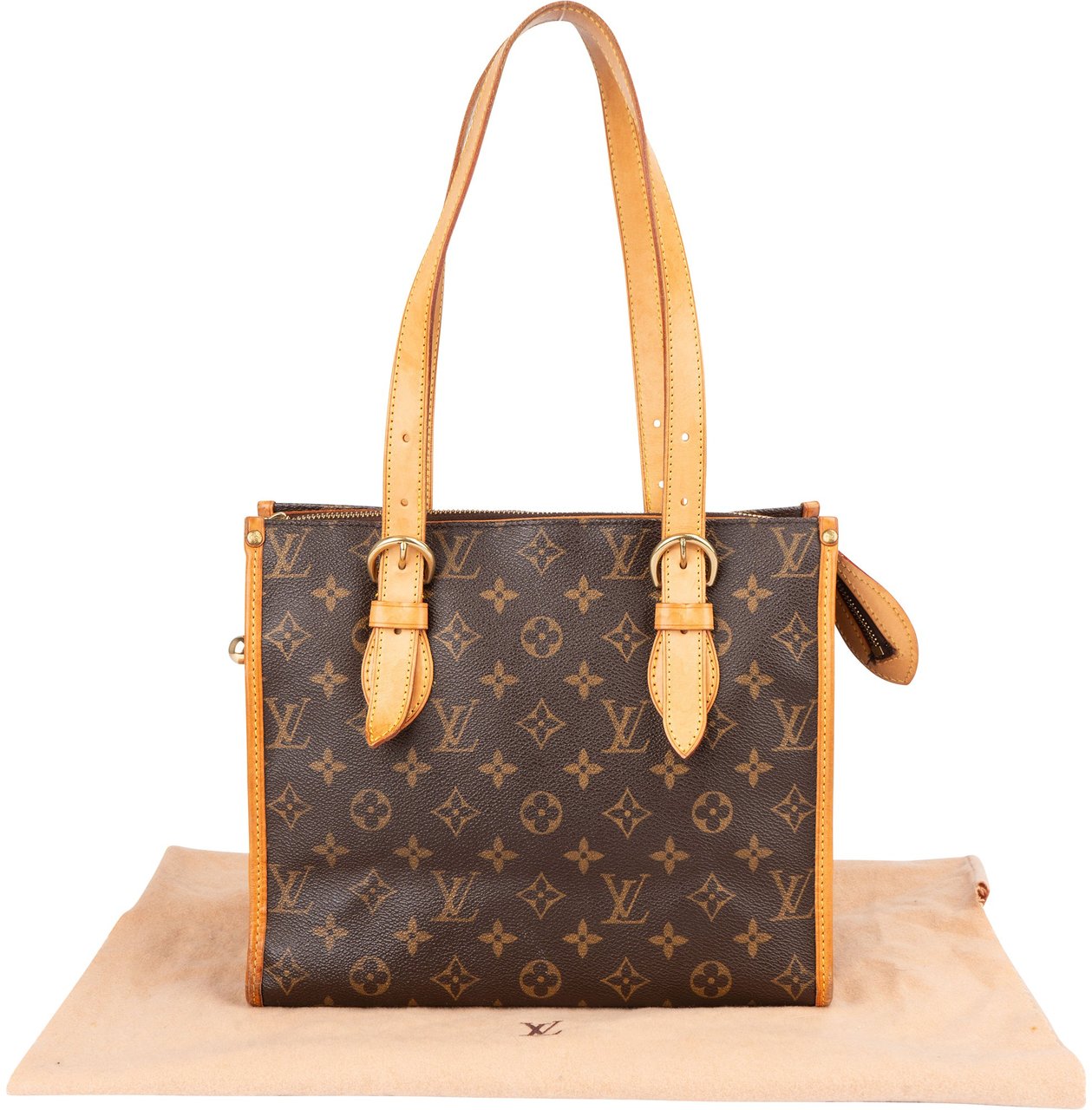 Louis Vuitton Canvas Monogram Popincourt Handbag Bruin