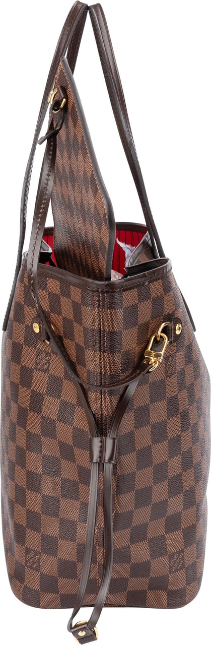 Louis Vuitton Louis Vuitton Damier Ebene Monogram Neverfull MM Shopper Handbag Bruin