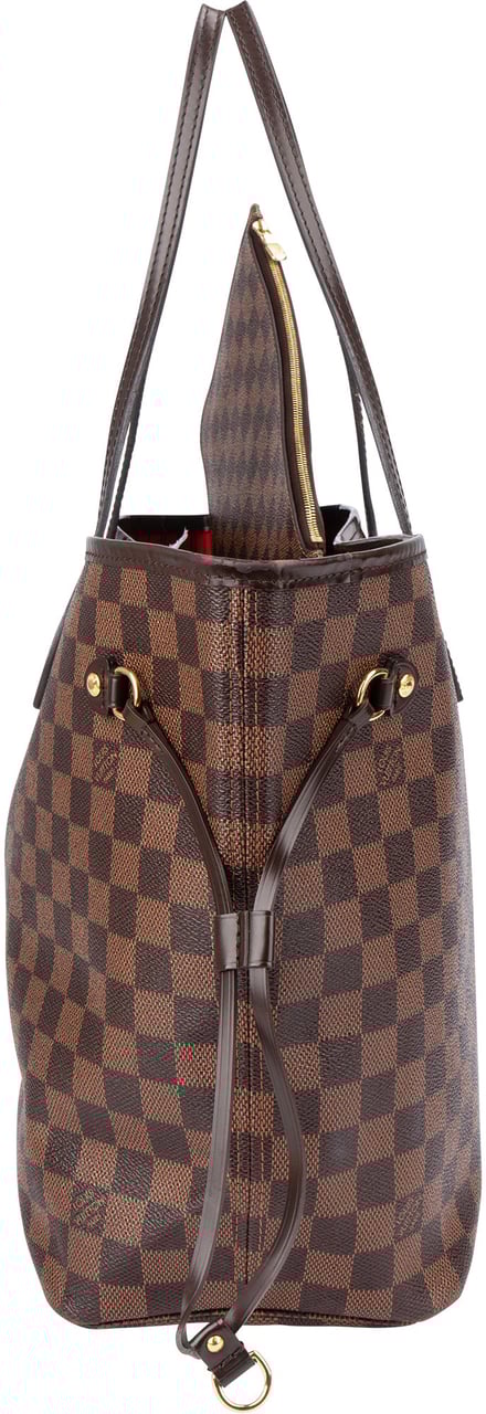 Louis Vuitton Louis Vuitton Damier Ebene Monogram Neverfull MM Shopper Handbag Bruin