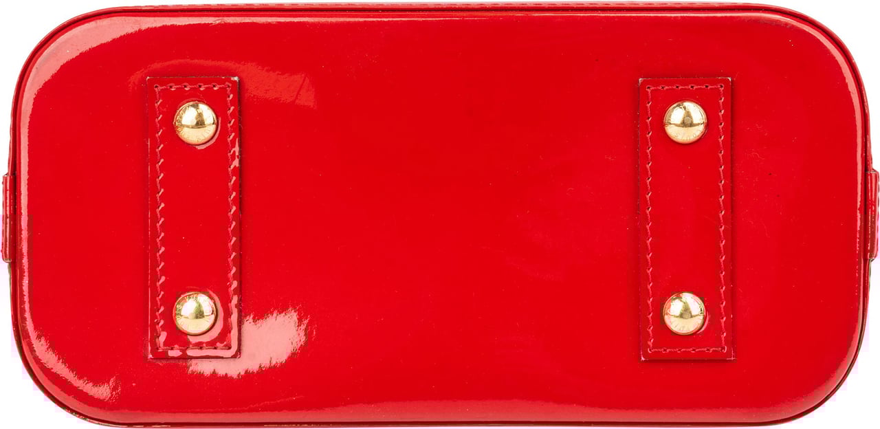 Louis Vuitton Louis Vuitton Red Vernis Monogram Alma BB Handbag Rood