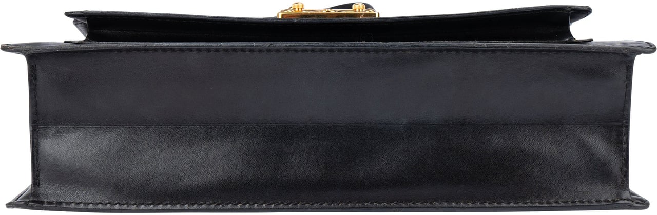 Louis Vuitton Louis Vuitton Noir Epi Leather Monceau Handbag Zwart