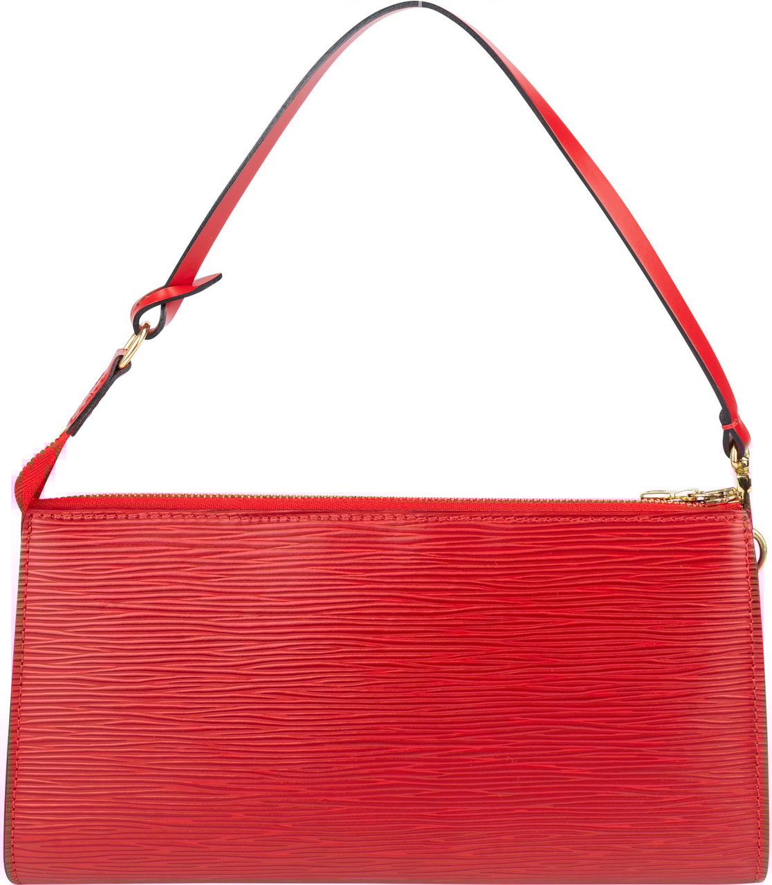 Louis Vuitton Louis Vuitton Rouge Epi Leather Pochette Accessoire Handbag Rood