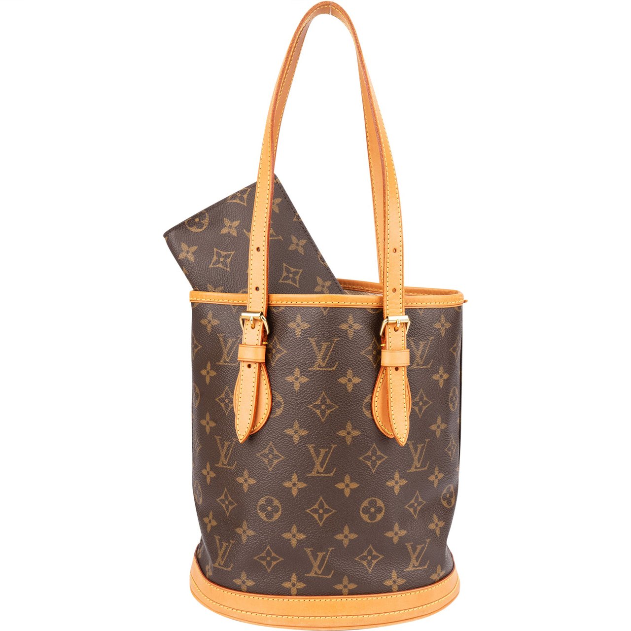 Louis Vuitton Louis Vuitton Cavas Monogram Bucket Bag PM Handbag Bruin