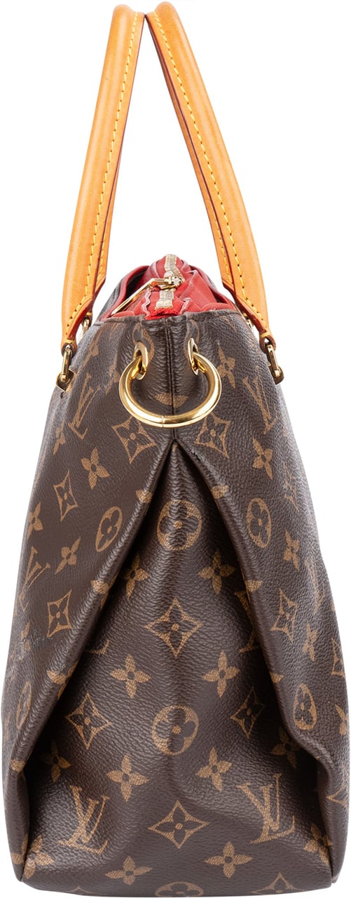 Louis Vuitton Canvas Monogram Pallas MM Handbag Bruin