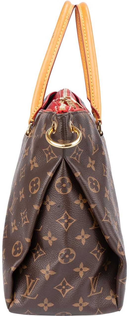 Louis Vuitton Canvas Monogram Pallas MM Handbag Bruin