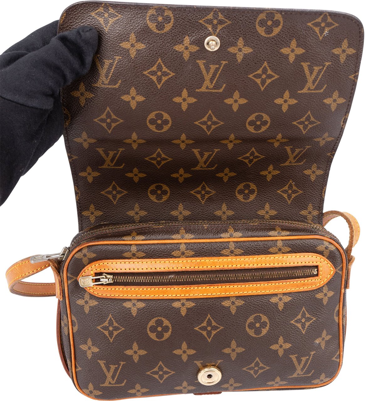 Louis Vuitton Louis Vuitton Canvas Monogram Saint Germain PM Crossbody Bag Bruin