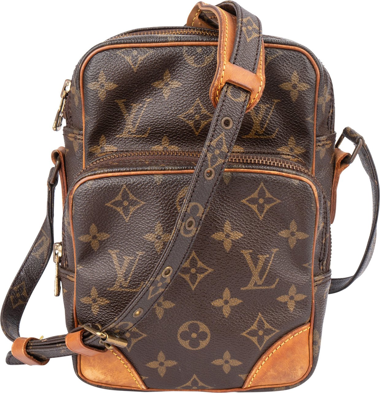 Louis Vuitton Louis Vuitton Canvas Monogram Amazone Crossbody Bag Bruin