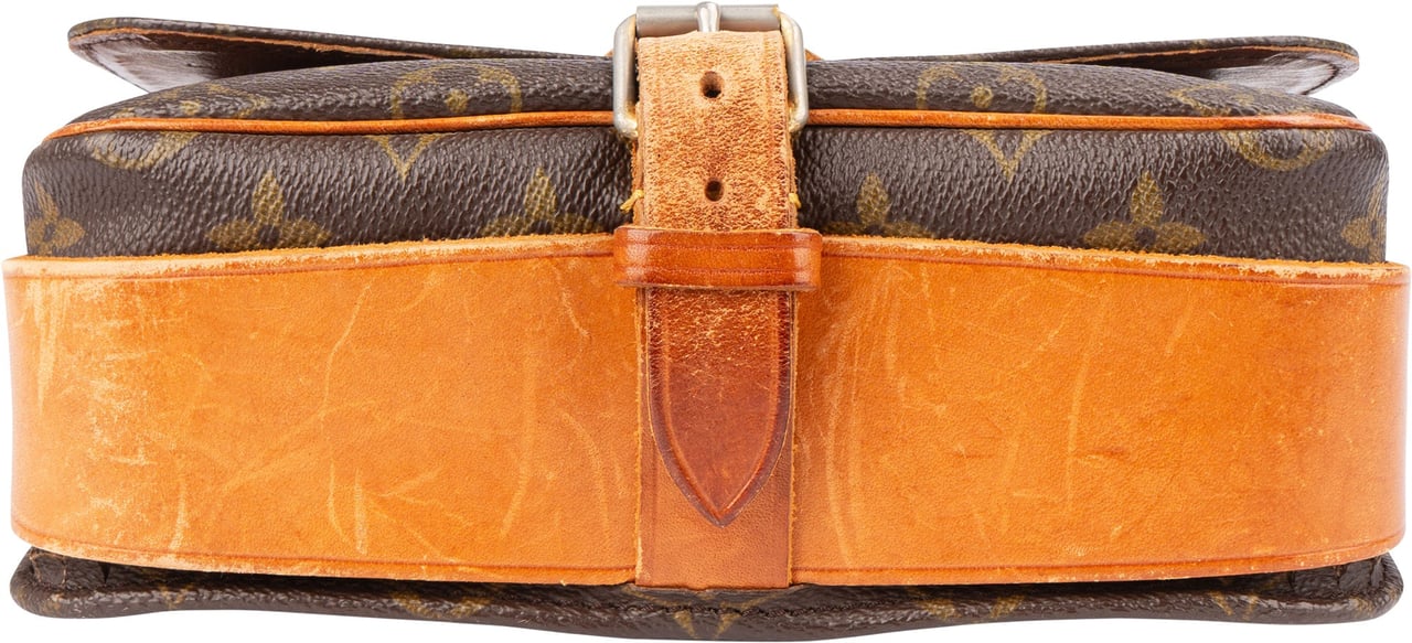 Louis Vuitton Louis Viitton Canvas Monogram Cartouchiere MM Crossbody Bag Bruin