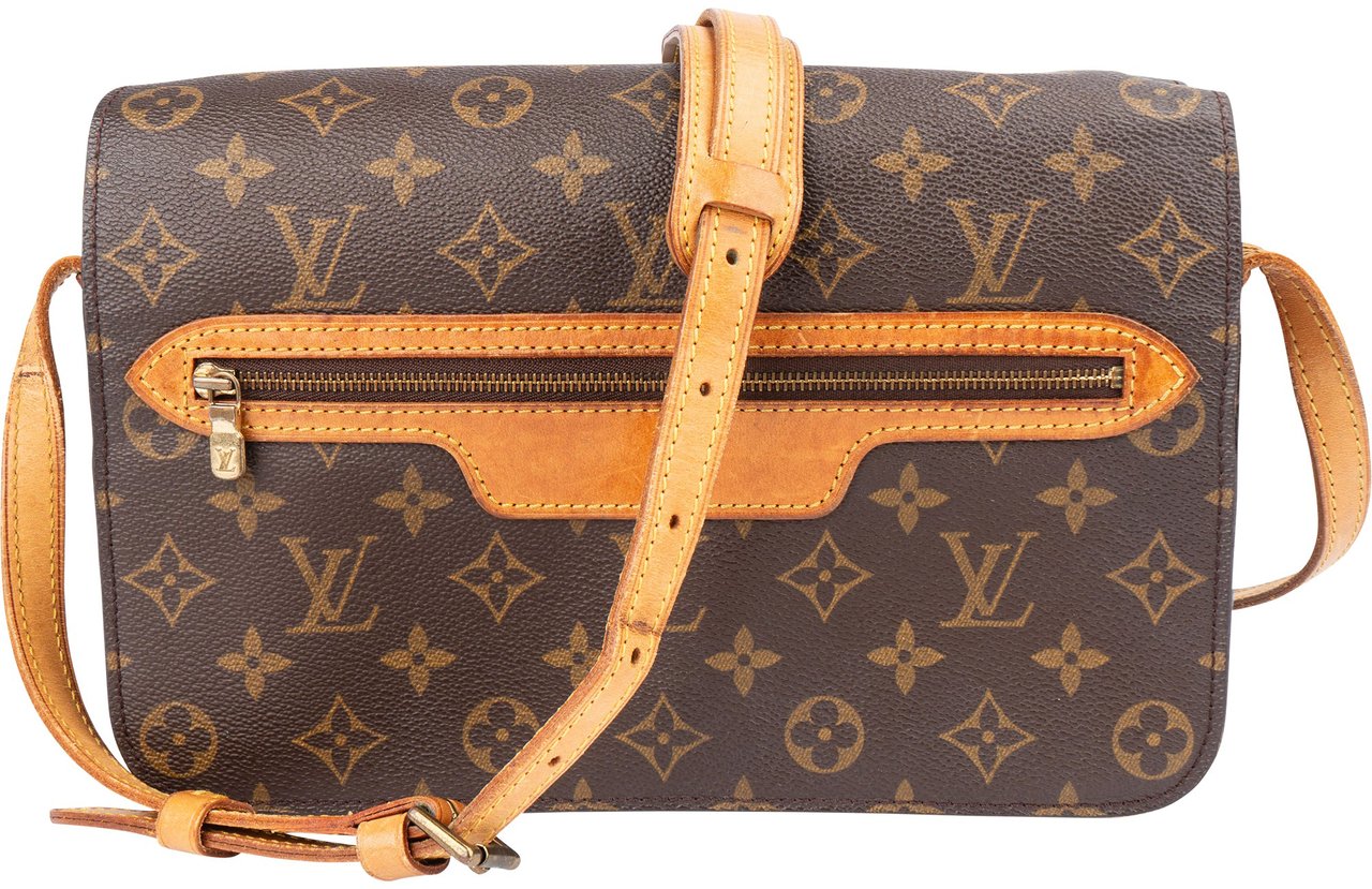 Louis Vuitton Louis Vuitton Canvas Monogram Saint Germain GM Crossbody Bag Bruin